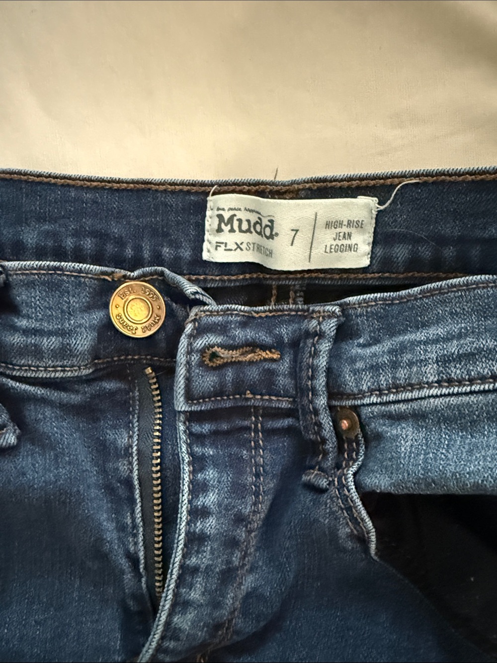Mudd Dark Blue High-Rise Jean Legging